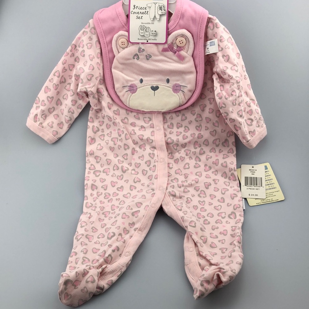 Vitamins baby 3 pieces coverall set